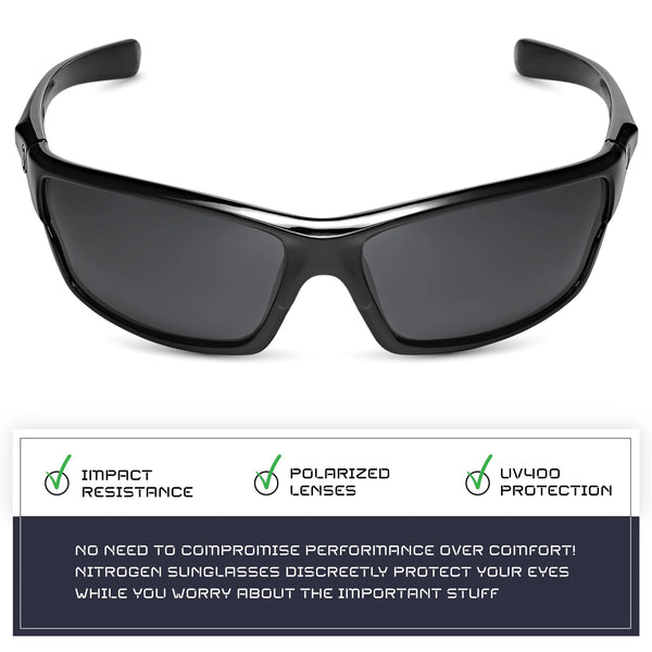 Polarized Wrap around Sports Sunglasses for Men Women Driving Fishing Running Cycling Sun Glasses