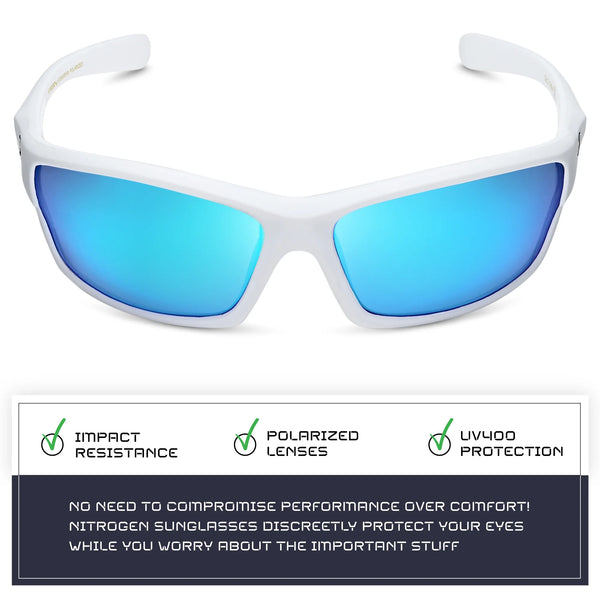 Polarized Wrap around Sports Sunglasses for Men Women Driving Fishing Running Cycling Sun Glasses